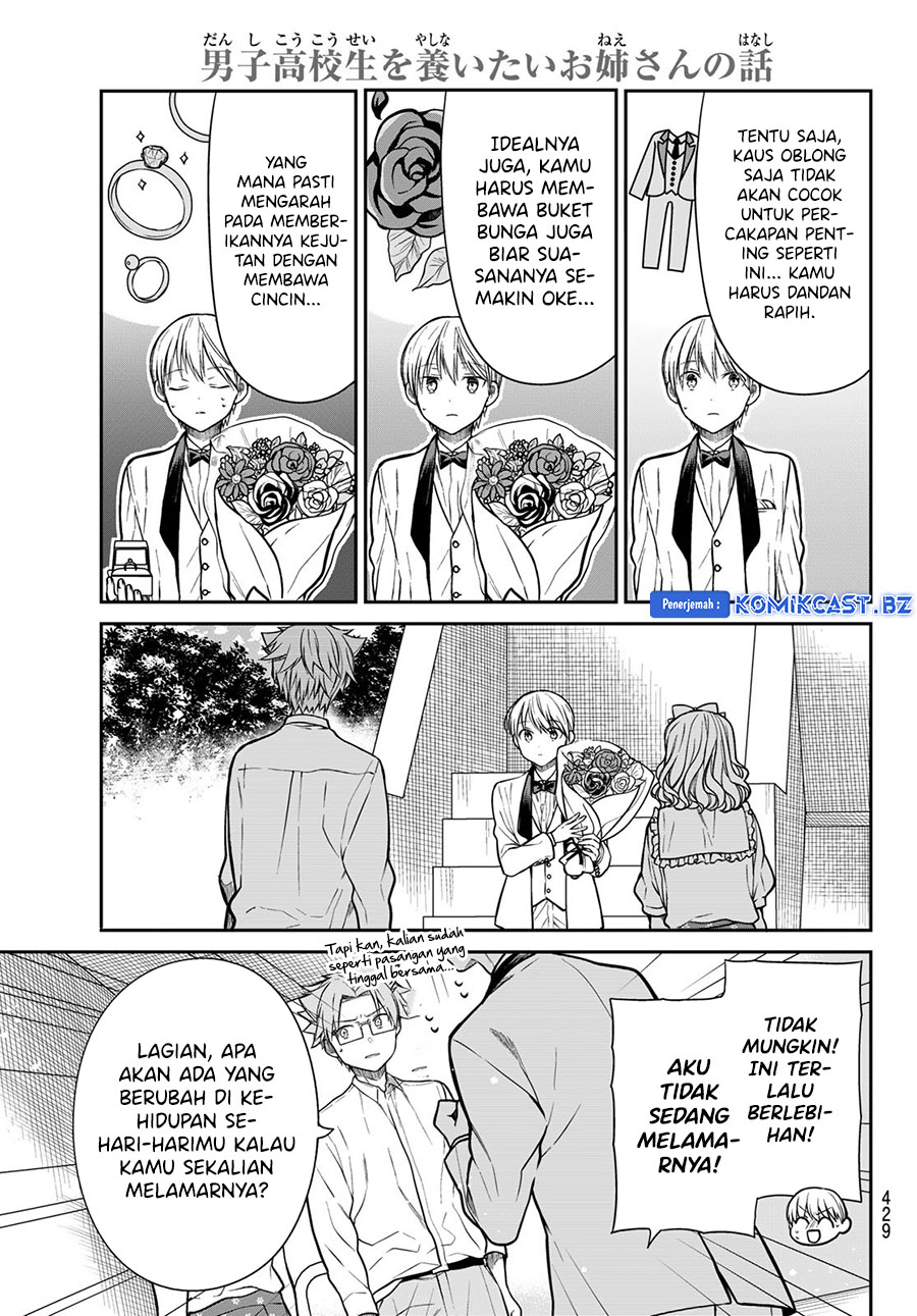 Danshi Koukousei wo Yashinaitai Onee-san no Hanashi Chapter 302 Bahasa Indonesia